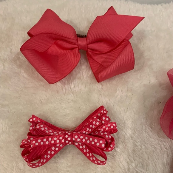 Girls 6 piece hair ribbon and bow set - Picture 8 of 12